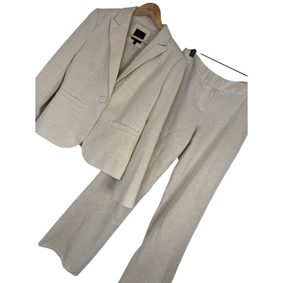 The Limited Womens Beige Suit Jacket & Pants Set Size L RP10556 GUC Career - Picture 2 of 11